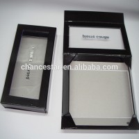 Custom foldable magnetic cardboard box with transparent lid